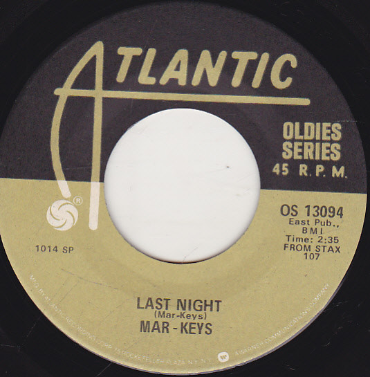 Mar-Keys* - Last Night / Philly Dog (7", Single) (Very Good Plus (VG+))