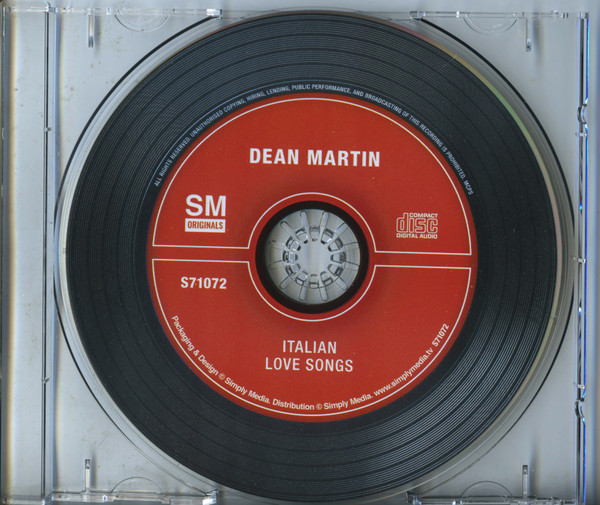 Dean Martin - Italian Love Songs (CD, Comp) (Mint (M)) - Image 2