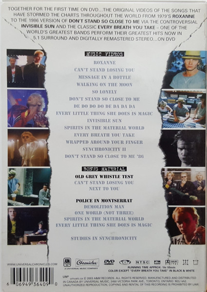 The Police - Every Breath You Take The DVD (DVD-V, Comp, Multichannel, NTSC) (Mint (M)) - Image 2