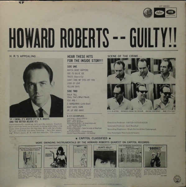 Howard Roberts - Guilty!! (LP, Album) (Very Good (VG)) - Image 2