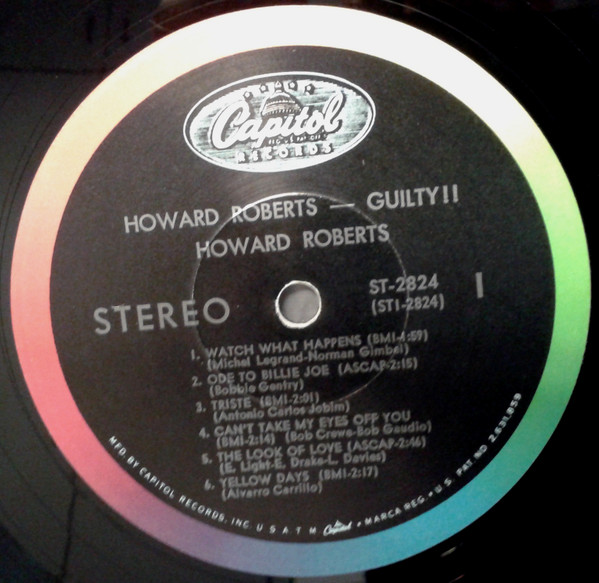 Howard Roberts - Guilty!! (LP, Album) (Very Good (VG)) - Image 3