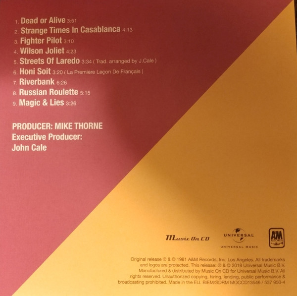 John Cale - Honi Soit (CD, Album, RE) (Near Mint (NM or M-)) - Image 3