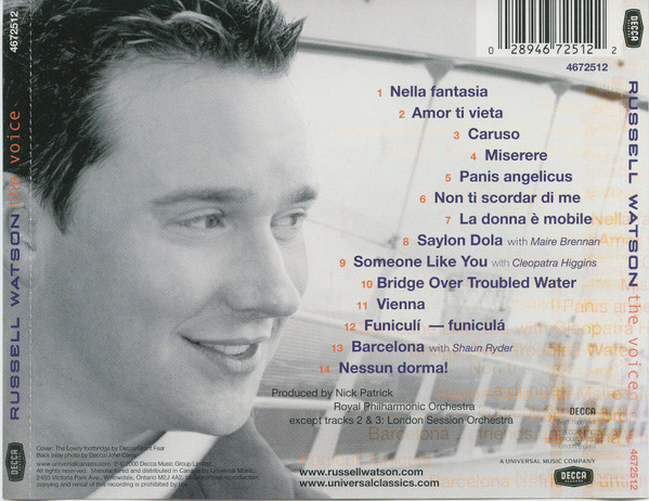 Russell Watson - The Voice (CD, Album) (Near Mint (NM or M-)) - Image 2