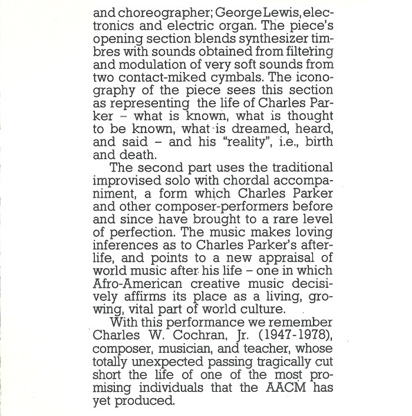 George Lewis - Homage To Charles Parker (CD, Album, RE) (Near Mint (NM or M-)) - Image 5