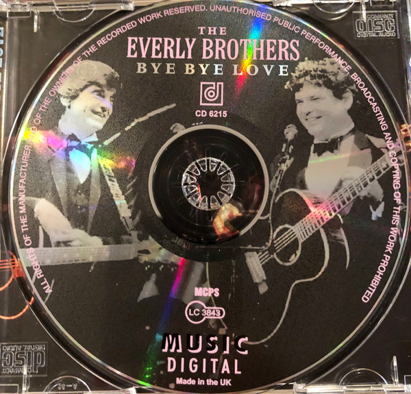 Everly Brothers - Bye Bye Love: Recorded Live In Concerts (CD) (Mint (M)) - Image 4