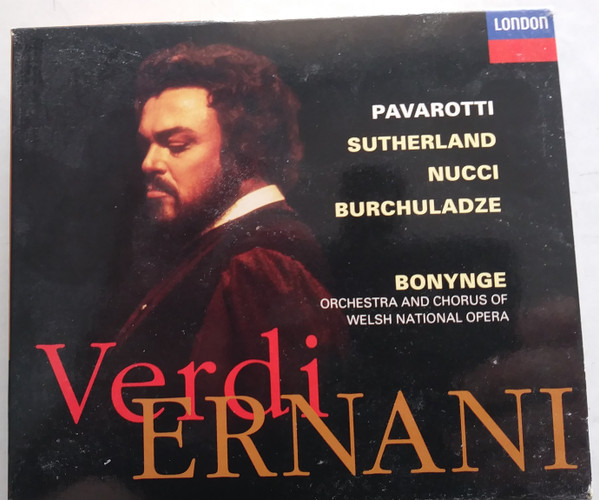 Verdi*, Pavarotti*, Sutherland*, Nucci*, Burchuladze*, Bonynge*, Orchestra* And Chorus Of Welsh National Opera* - Ernani (2xCD + Box, Album, Sli) (Near Mint (NM or M-))