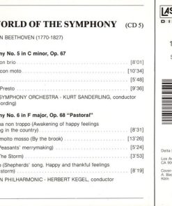 Alternative view of Ludwig van Beethoven, The Berlin Symphony Orchestra, Kurt Sanderling, Dresdner Philharmonie, Herbert Kegel - The World of Symphony - Beethoven Symphony No.5 and Symphony No.6 (Pastoral) (CD, Album, Comp) (Near Mint (NM or M-))