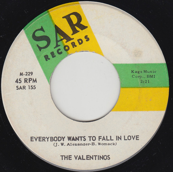Valentinos - Everybody Wants To Fall In Love / Bitter Dreams (7") (Near Mint (NM or M-))