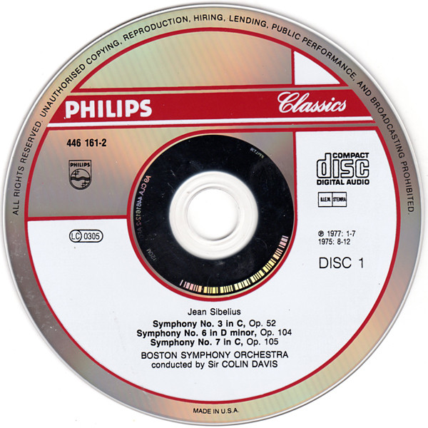 Sibelius* - Salvatore Accardo, Boston Symphony Orchestra, London Symphony Orchestra, Sir Colin Davis - The Complete Symphonies 2 - Symphonies Nos. 3, 6, 7 • The Violin Concerto • Finlandia • Tapiola • The Swan Of Tuonela (2xCD, Comp, RE, RM) (Near Mint (NM or M-)) - Image 3