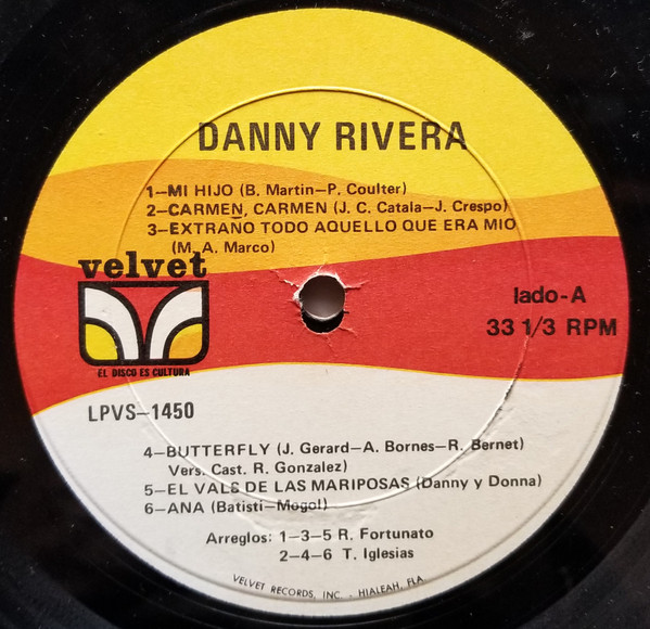 Danny Rivera - Danny Rivera (LP, Album) (Near Mint (NM or M-)) - Image 3