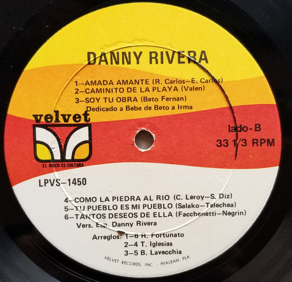 Danny Rivera - Danny Rivera (LP, Album) (Near Mint (NM or M-)) - Image 4