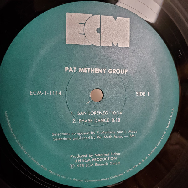 Pat Metheny Group - Pat Metheny Group (LP, Album) (Very Good Plus (VG+)) - Image 3