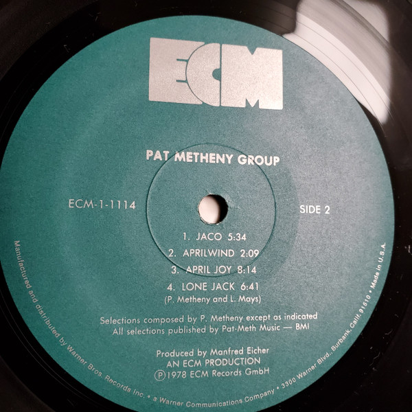 Pat Metheny Group - Pat Metheny Group (LP, Album) (Very Good Plus (VG+)) - Image 4