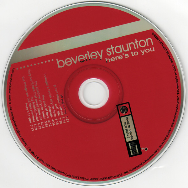 Beverley Staunton - Here's To You (CD, Album) (Near Mint (NM or M-)) - Image 3