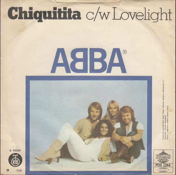 ABBA - Chiquitita c/w Lovelight (7", Single, RP, 5th) (Very Good Plus (VG+)) - Image 2