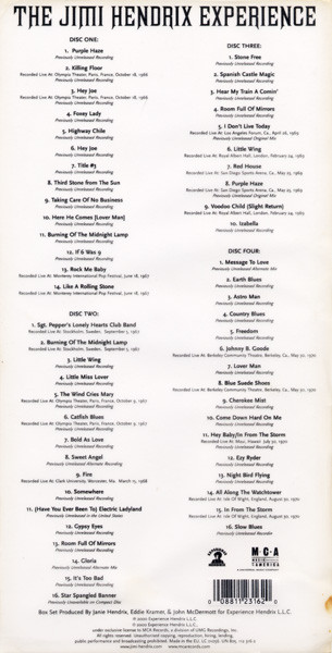 The Jimi Hendrix Experience - The Jimi Hendrix Experience (4xCD, RM + Box, Comp, Vel) (Near Mint (NM or M-)) - Image 3