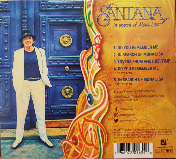 Santana - In Search Of Mona Lisa (CD, EP, Gat) (Mint (M)) - Image 2