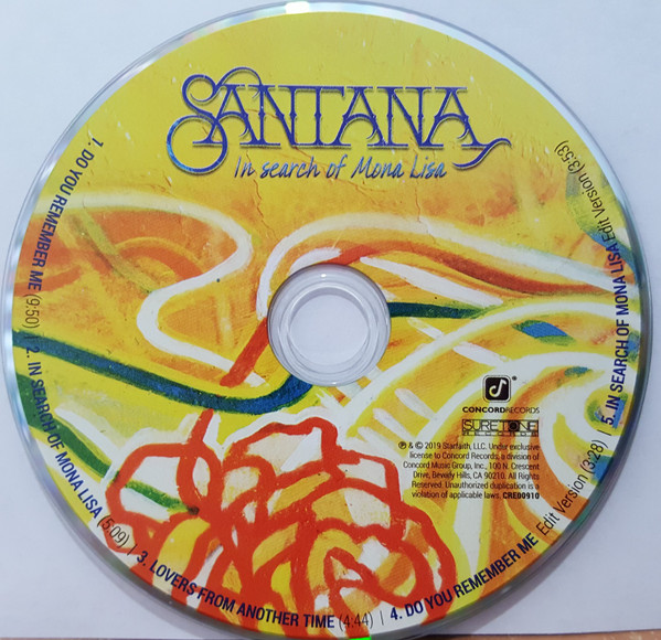 Santana - In Search Of Mona Lisa (CD, EP, Gat) (Mint (M)) - Image 3