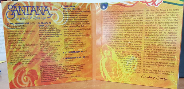 Santana - In Search Of Mona Lisa (CD, EP, Gat) (Mint (M)) - Image 4
