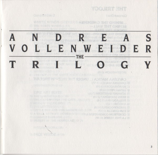 Andreas Vollenweider - The Trilogy (2xCD, Comp) (Near Mint (NM or M-)) - Image 2