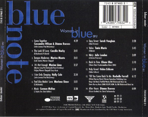 Various - Women In Blue No. V (CD, Comp, Promo) (Near Mint (NM or M-)) - Image 2