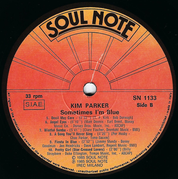 Kim Parker - Sometimes I'm Blue (LP, Album) (Near Mint (NM or M-)) - Image 4