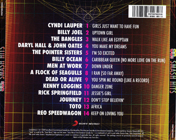 Various - 80s Smash Hits (CD, Album, Comp) (Mint (M)) - Image 4