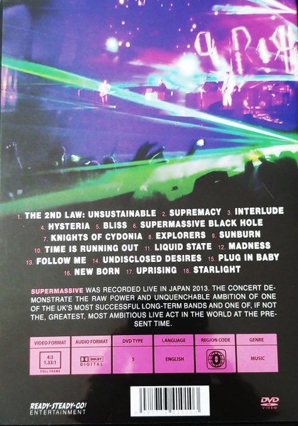 Muse - Supermassive Live In Japan (DVD-V, Unofficial, Dol) (Mint (M)) - Image 2