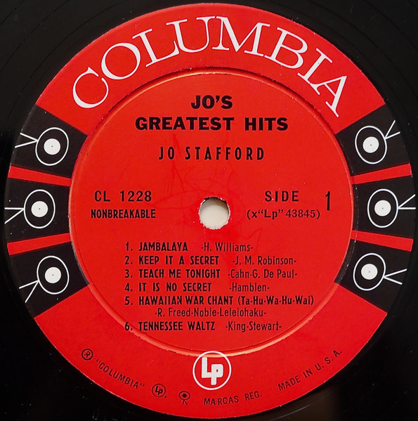Jo Stafford - Jo's Greatest Hits (LP, Comp) (Very Good Plus (VG+)) - Image 5