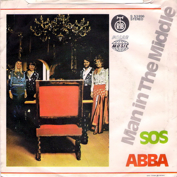 ABBA - SOS / Man In The Middle (7", Single) (Very Good (VG)) - Image 2