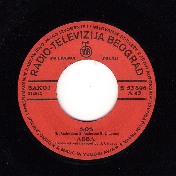 ABBA - SOS / Man In The Middle (7", Single) (Very Good (VG)) - Image 3