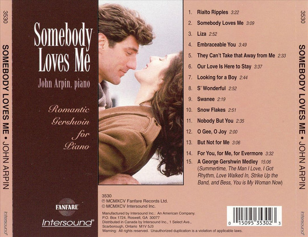 John Arpin - Somebody Loves Me (CD, Album) (Near Mint (NM or M-)) - Image 2