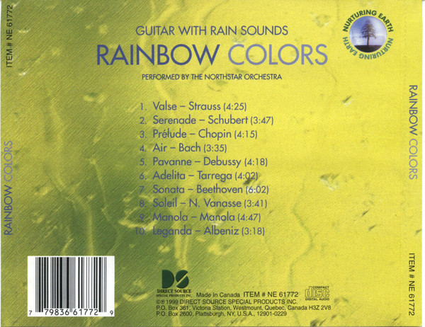 The Northstar Orchestra - Rainbow Colors: Guitar With Rain Sounds (CD, Album) (Near Mint (NM or M-)) - Image 2
