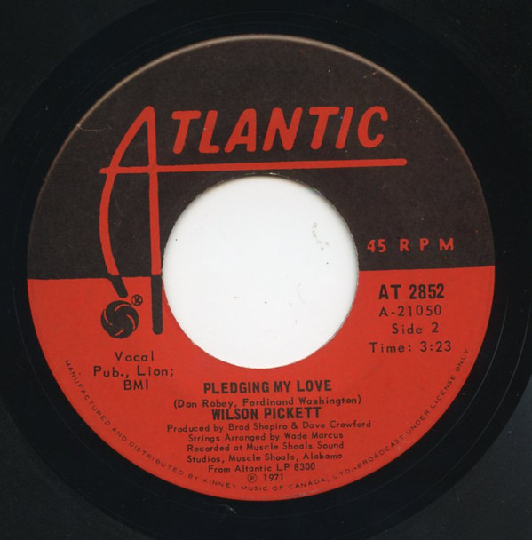 Wilson Pickett - Fire And Water (7") (Very Good Plus (VG+)) - Image 2