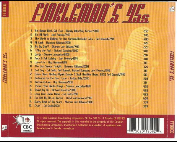 Doug Riley - Finkleman's 45s (CD, Comp) (Near Mint (NM or M-)) - Image 2