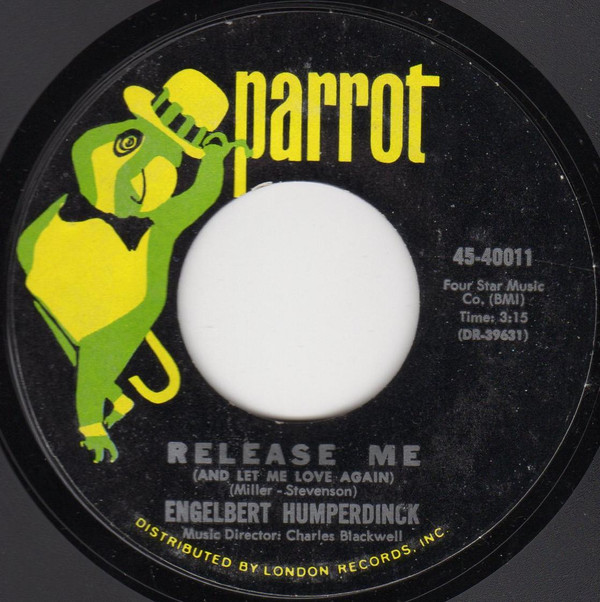 Engelbert Humperdinck - Release Me (And Let Me Love Again) / Ten Guitars (7", Styrene, Mon) (Very Good Plus (VG+))