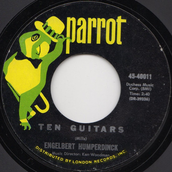 Engelbert Humperdinck - Release Me (And Let Me Love Again) / Ten Guitars (7", Styrene, Mon) (Very Good Plus (VG+)) - Image 2