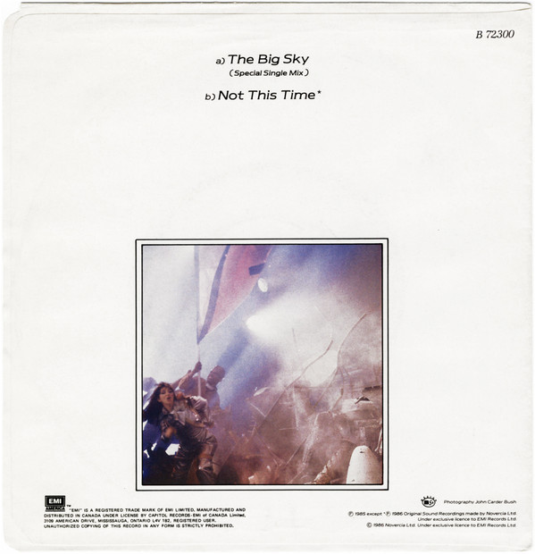 Kate Bush - The Big Sky (Special Single Mix) (7", Single) (Very Good Plus (VG+)) - Image 2