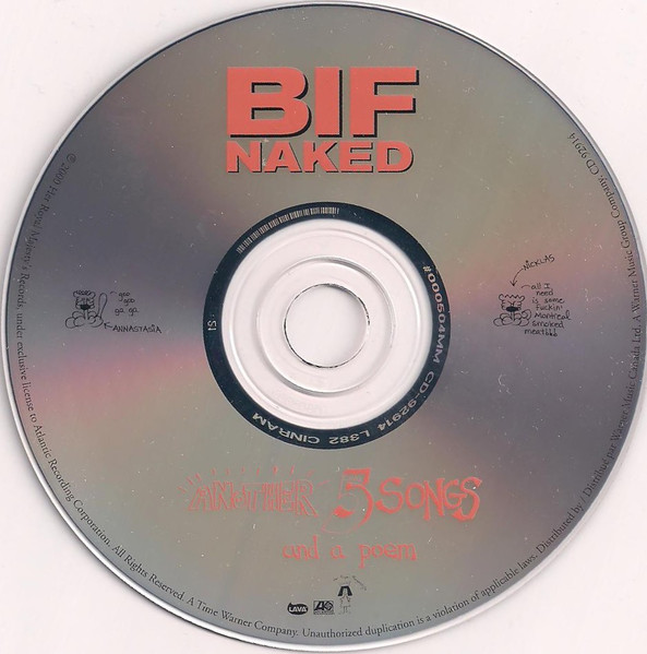Bif Naked - Another 5 Songs And A Poem (CD, EP) (Near Mint (NM or M-)) - Image 3