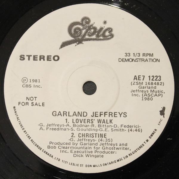 Garland Jeffreys - Escapades (7", EP, Promo) (Very Good Plus (VG+))