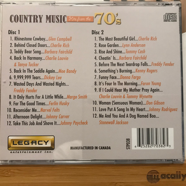 Various - Country Music Hits From The 70's (2xCD, Comp) (Mint (M)) - Image 2