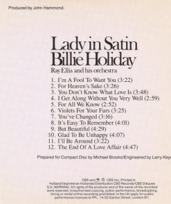 Alternative view of Billie Holiday, Ray Ellis And His Orchestra - Lady In Satin (CD, Album, RE, RM) (Near Mint (NM or M-))