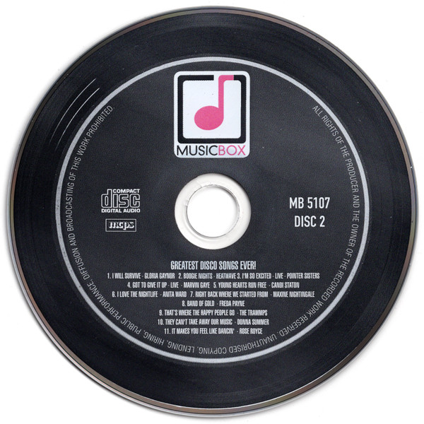 Various - The Greatest Disco Songs Ever! (2xCD, Comp) (Mint (M)) - Image 3