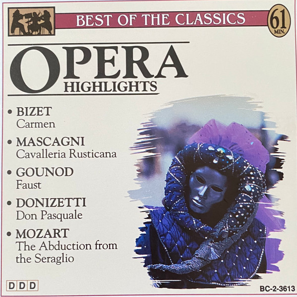 Various - Opera Highlights (CD, Comp) (Mint (M))