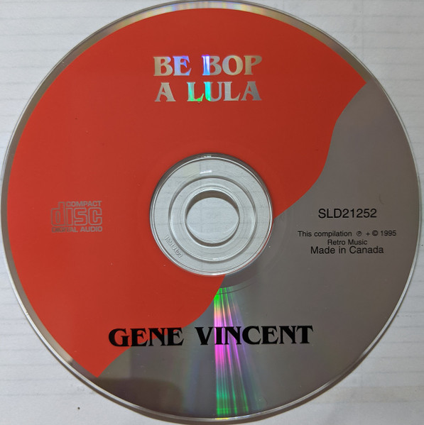 Gene Vincent - Be Bop A Lula (CD, Comp) (Mint (M)) - Image 3
