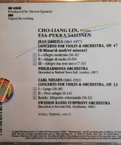 Alternative view of Sibelius*, Nielsen* - Cho-Liang Lin, Esa-Pekka Salonen, Philharmonia Orchestra, Swedish Radio Symphony Orchestra* - Violin Concertos (CD, Album, RE, RM) (Near Mint (NM or M-))