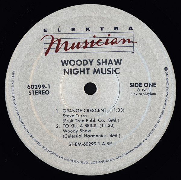 Woody Shaw - Night Music (LP, Album, SP ) (Very Good Plus (VG+)) - Image 3