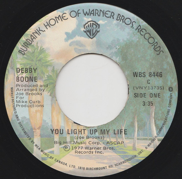 Debby Boone / The Boones - You Light Up My Life / He's A Rebel (7", Single) (Very Good Plus (VG+))