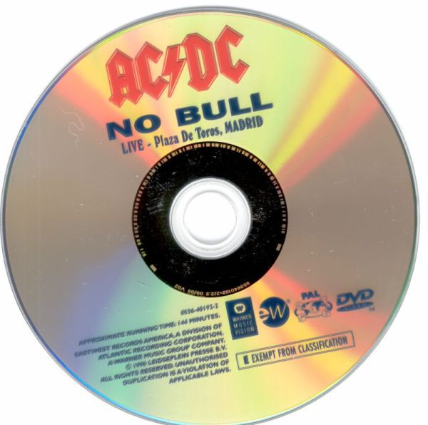 AC/DC - No Bull (Live - Plaza De Toros, Madrid) (DVD-V, Copy Prot., Multichannel, PAL, Dol) (Mint (M)) - Image 3