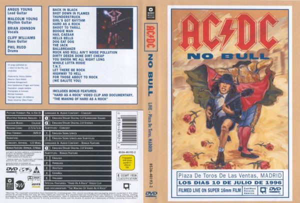 AC/DC - No Bull (Live - Plaza De Toros, Madrid) (DVD-V, Copy Prot., Multichannel, PAL, Dol) (Mint (M)) - Image 4